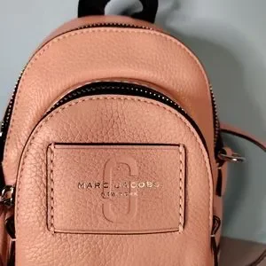 MARC Jacobs Mini Double Pink leather backpack MARC JACOBS MARC JACOBS Pack Shot Mini Backpack | Bloomingdale main image 3
